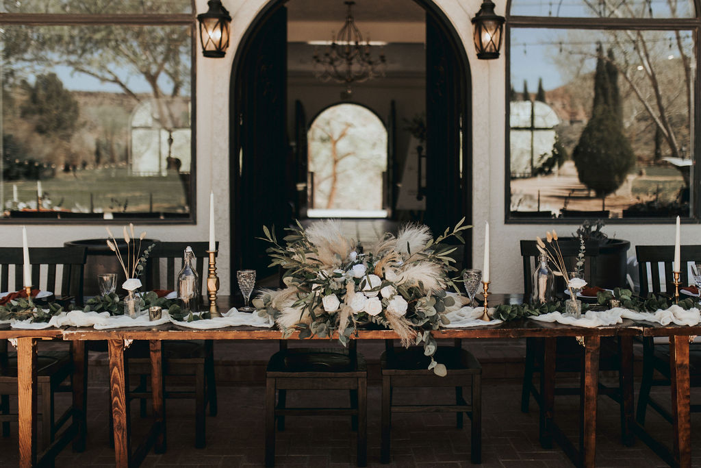 zion wedding tablescape