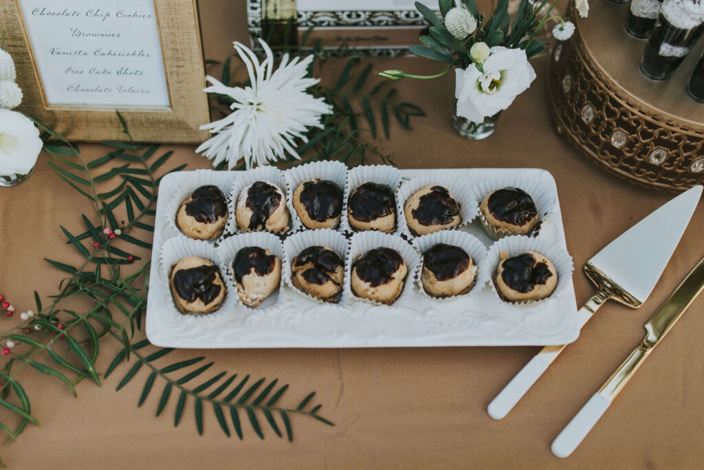 wedding dessert table details