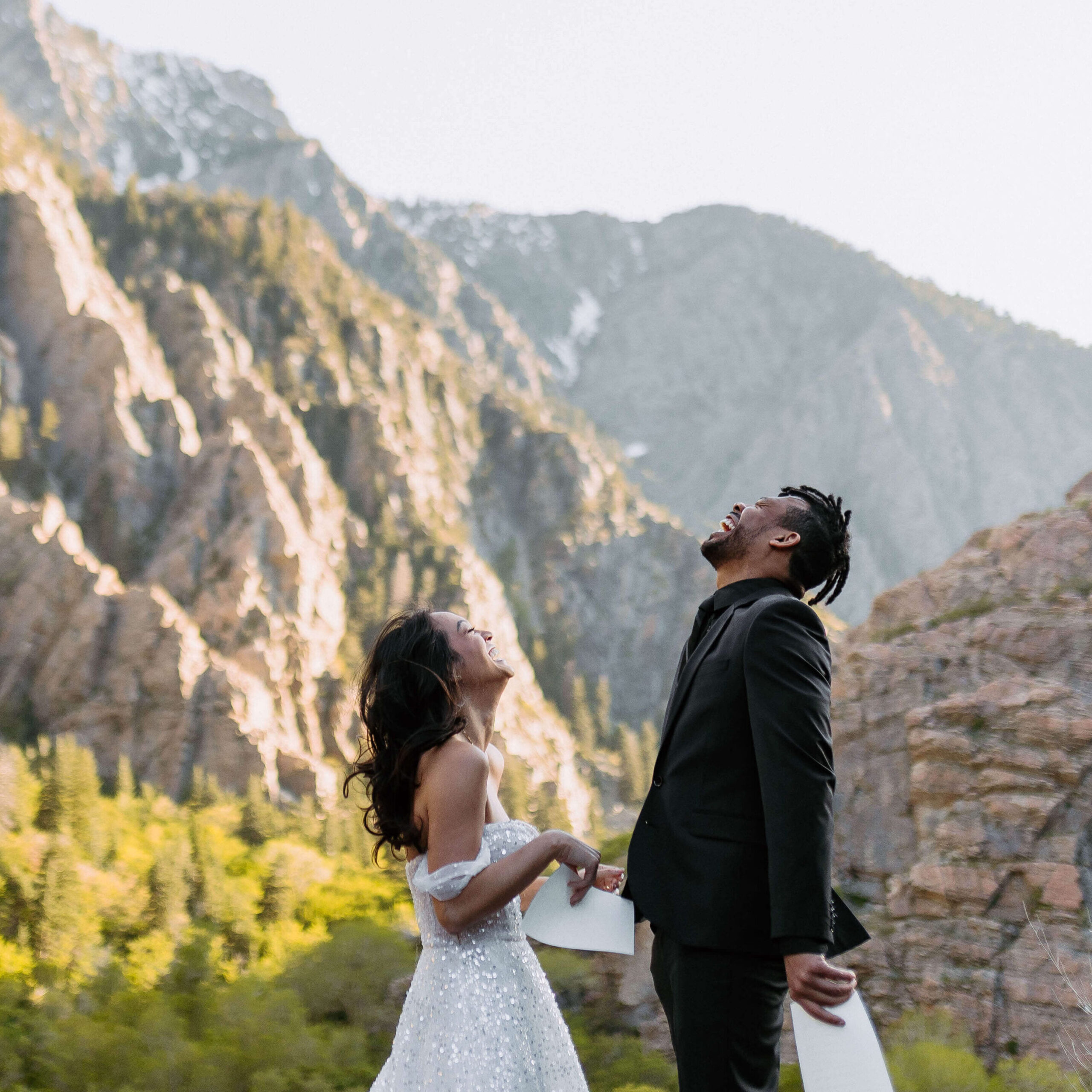 utah mountain elopement ceremony