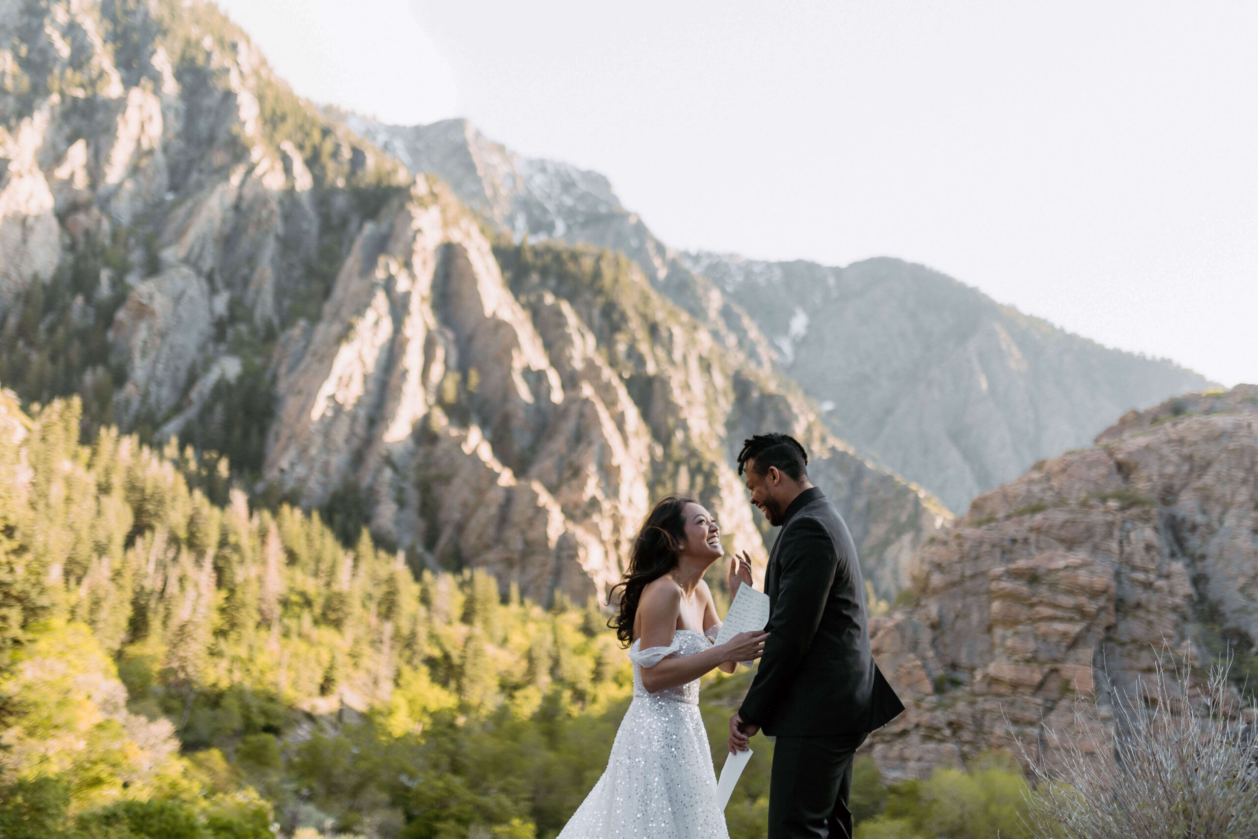 reading vows in the mountain