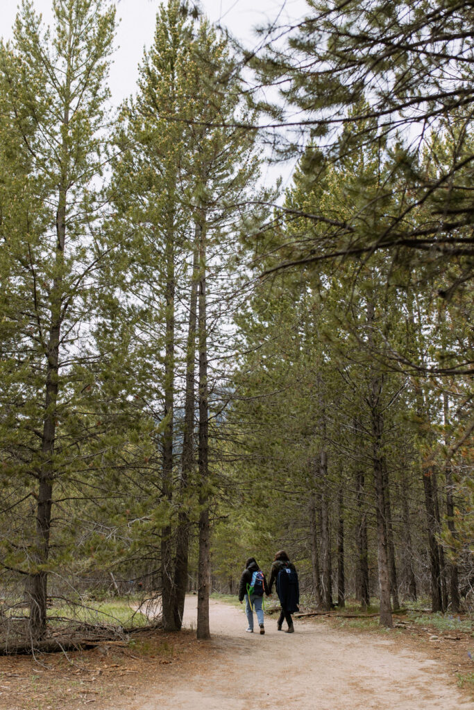 hiking elopement day