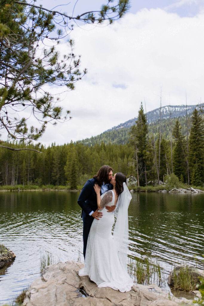 alpine lake elopement in grand teton