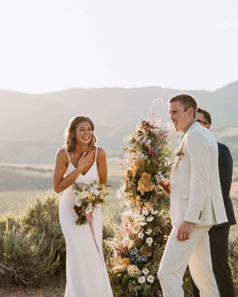 mountain micro wedding at east canyon resort in utah