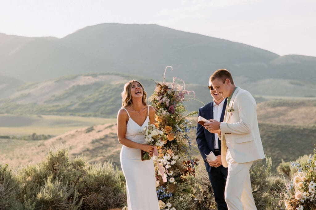 outdoor wedding ceremony