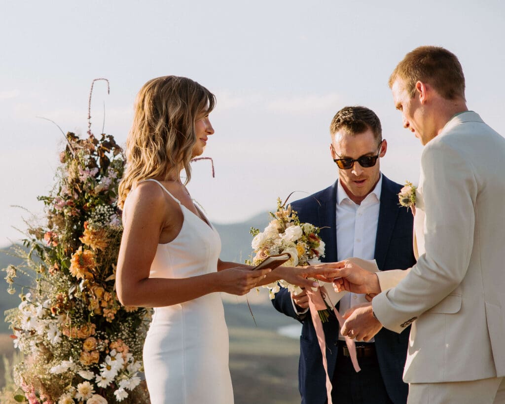 outdoor wedding ceremony