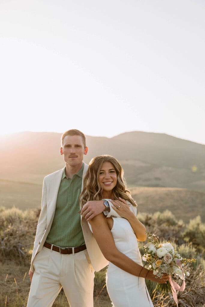mountaintop wedding at east canyon resort in utah