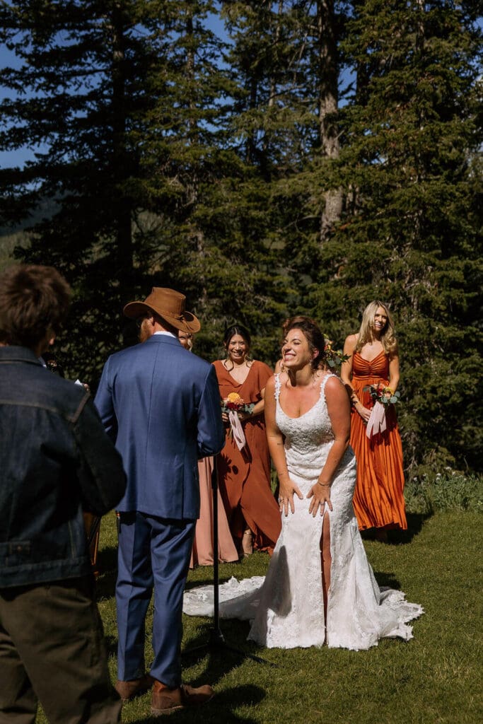 mountain wedding ceremony