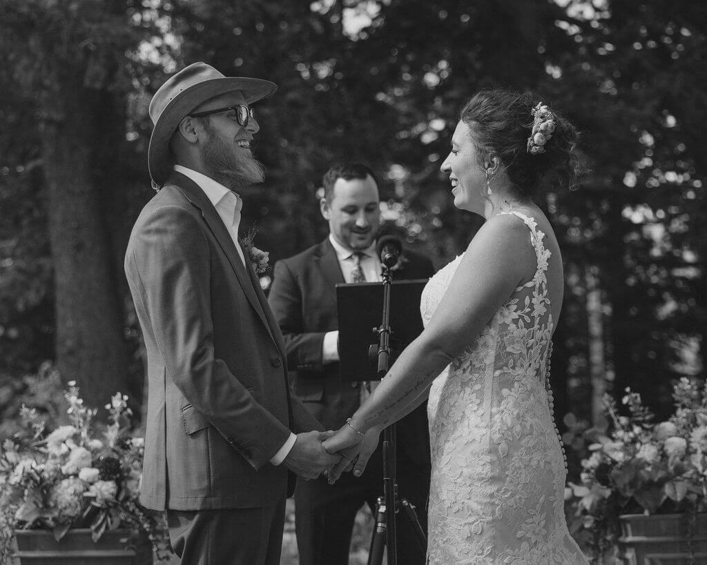 bride and groom during wedding ceremony