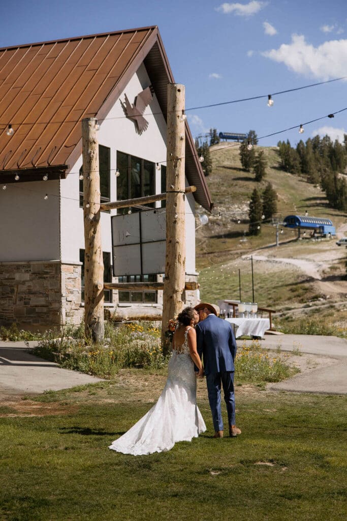 bride and groom at solitude mountain resort