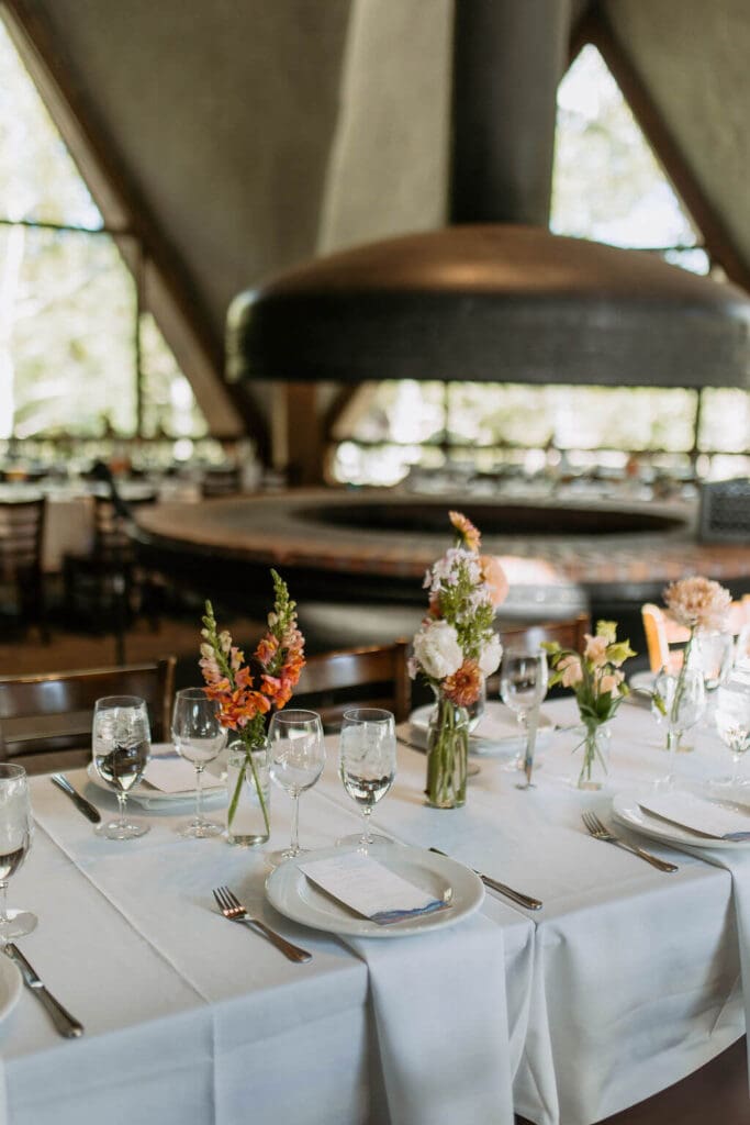 wedding dinner at solitude mountain resort