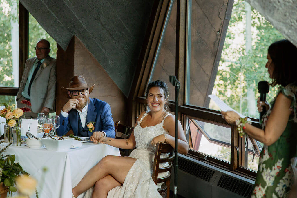 solitude mountain resort wedding dinner speeches