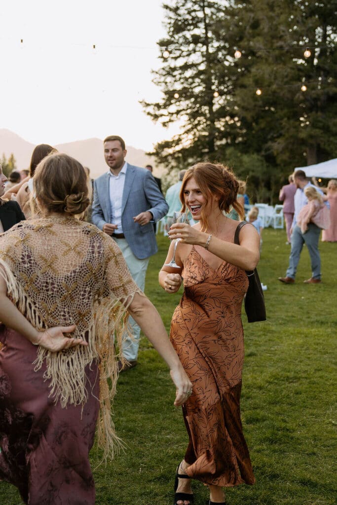 mountain wedding dance party