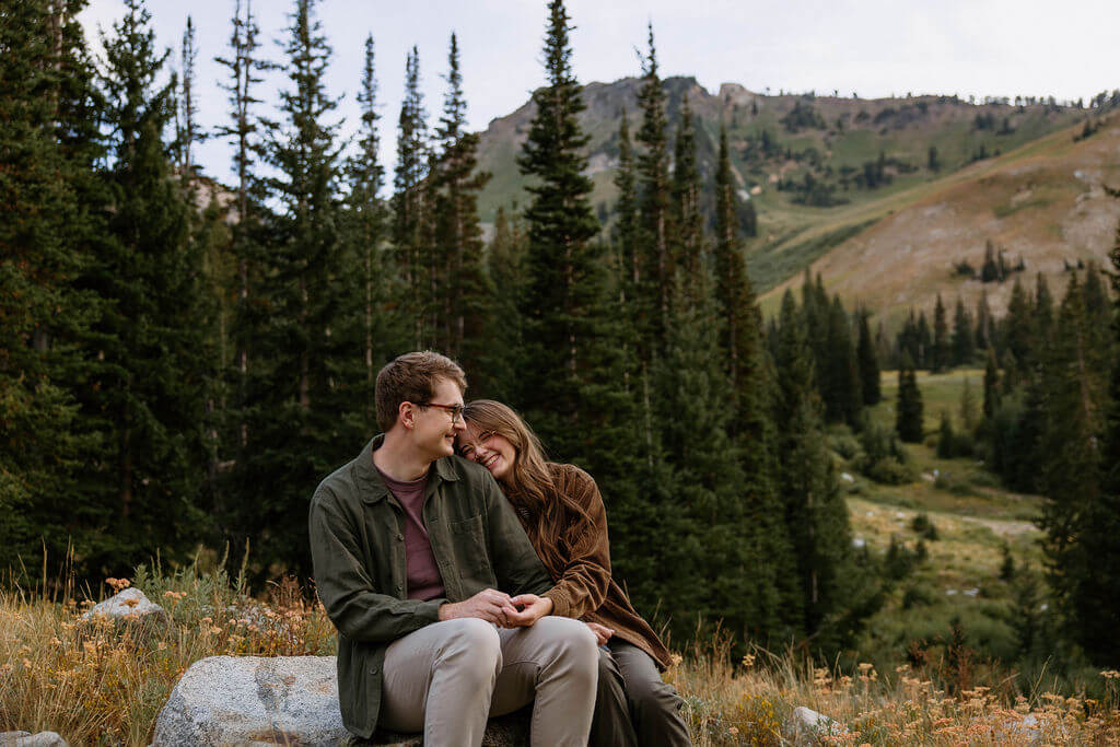 mountain engagement photos