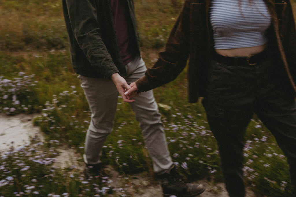 moody engagement photos