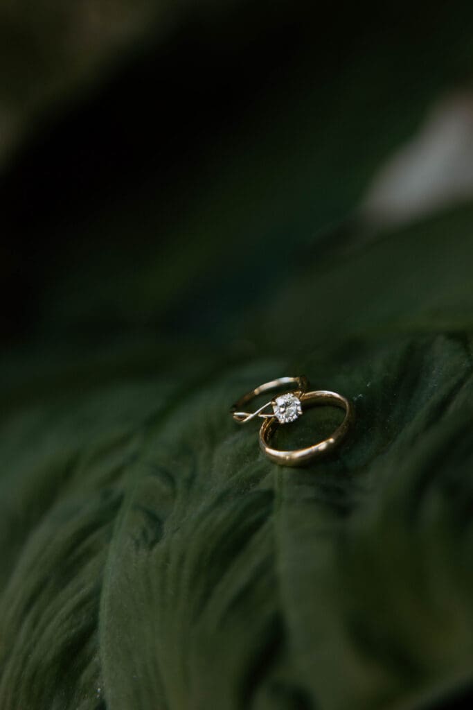 wedding ring detail photo