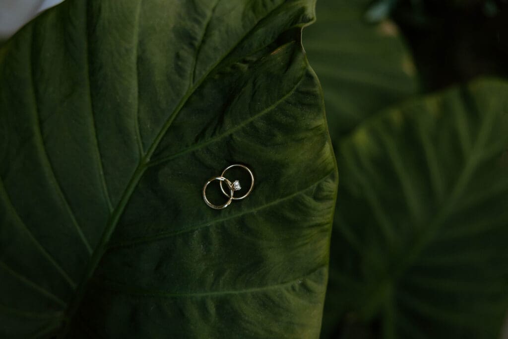 wedding ring detail shot
