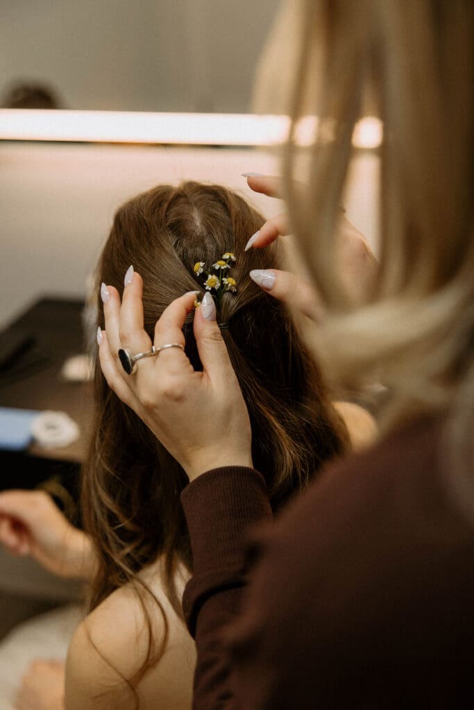 wedding getting ready photo