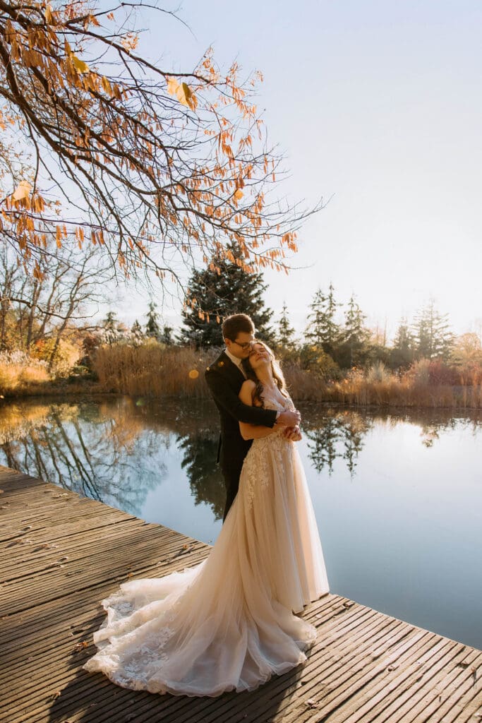fall wedding at red butte garden