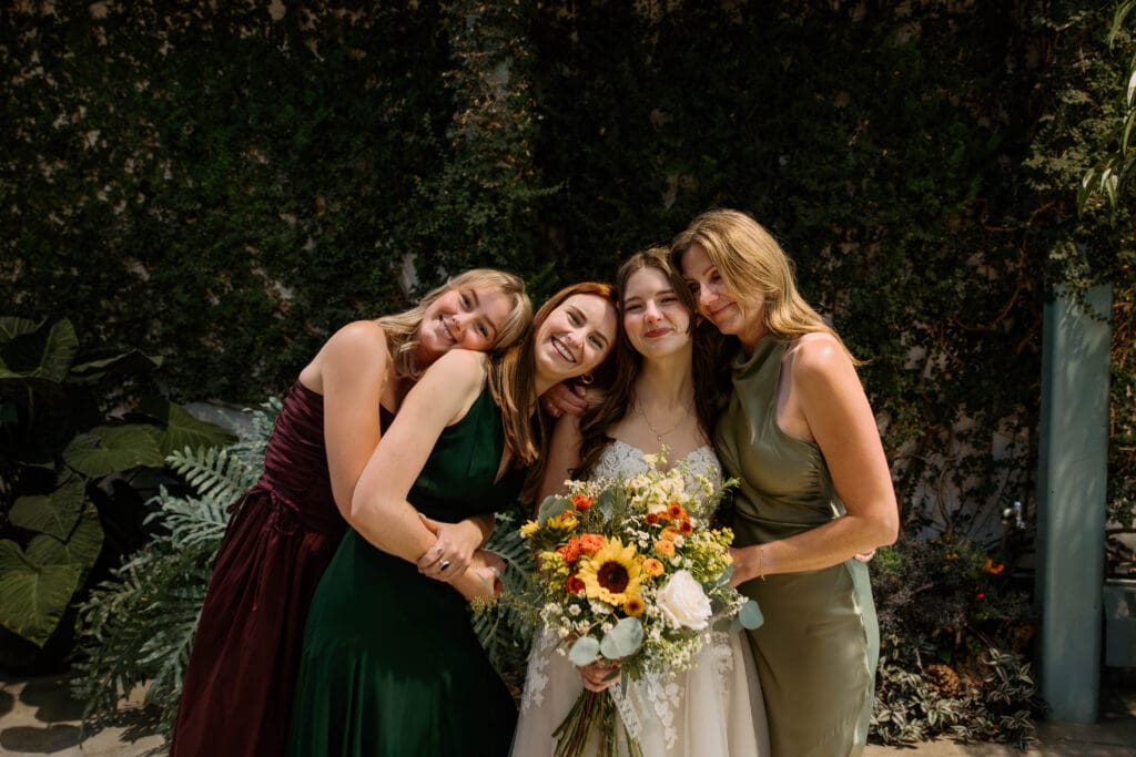 wedding family photos at red butte garden