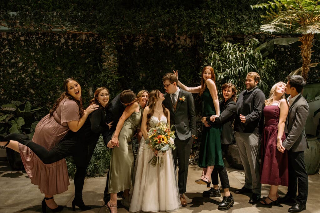 wedding group photos at red butte garden