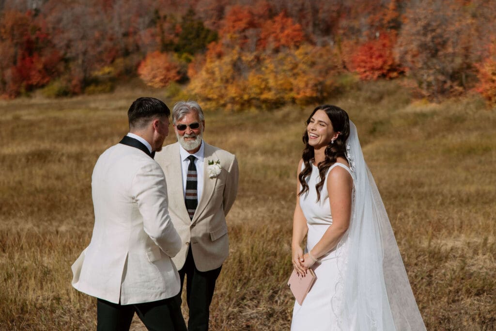 mountain wedding ceremony in utah