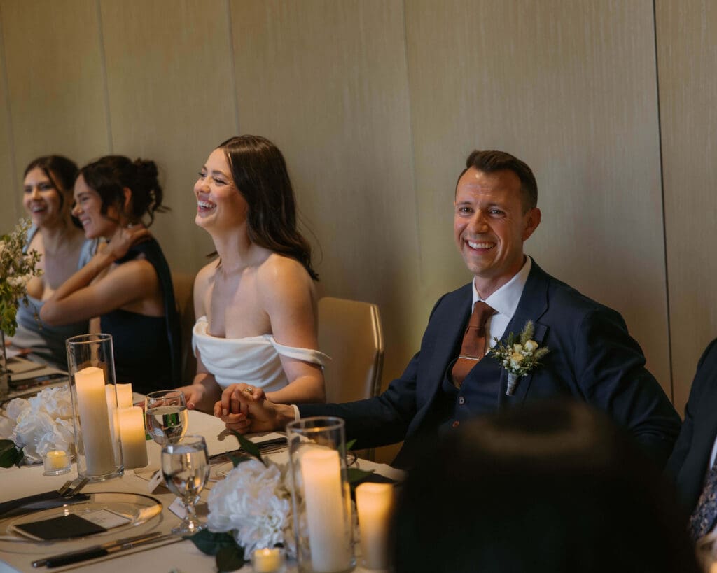 intimate dinner reception at moab wedding venue